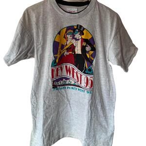 Vintage 90s Key West 1995 Masquerade Single Stitch Shirt Adult Large